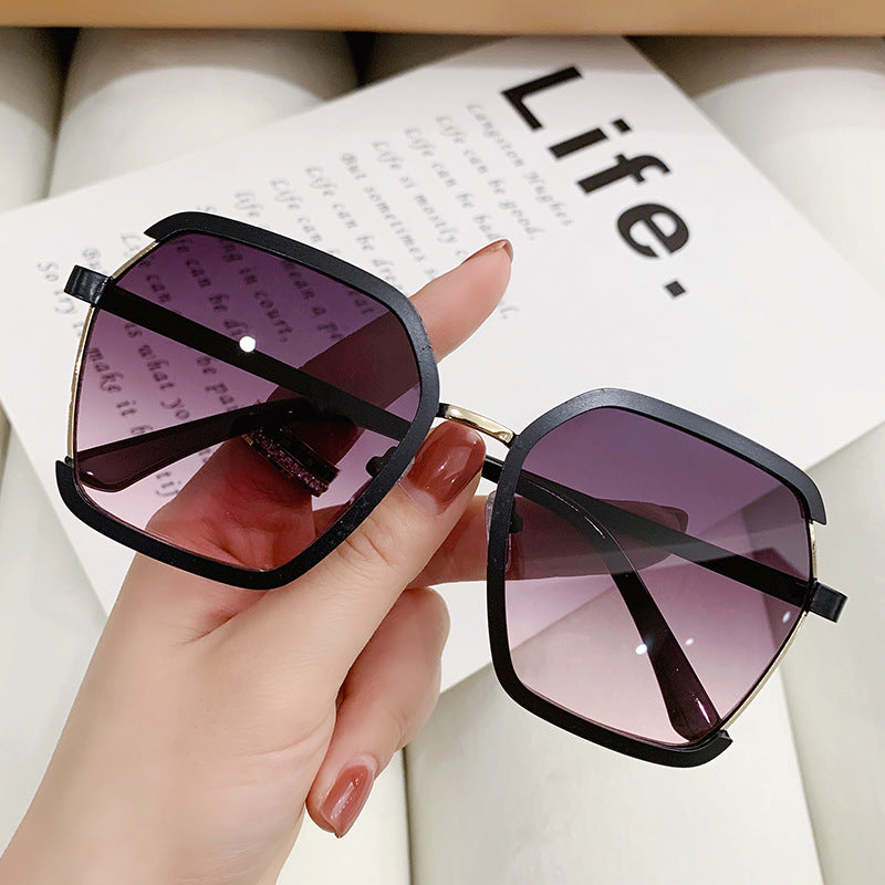 Wholesale PC Metal Half Rim Sunglasses
